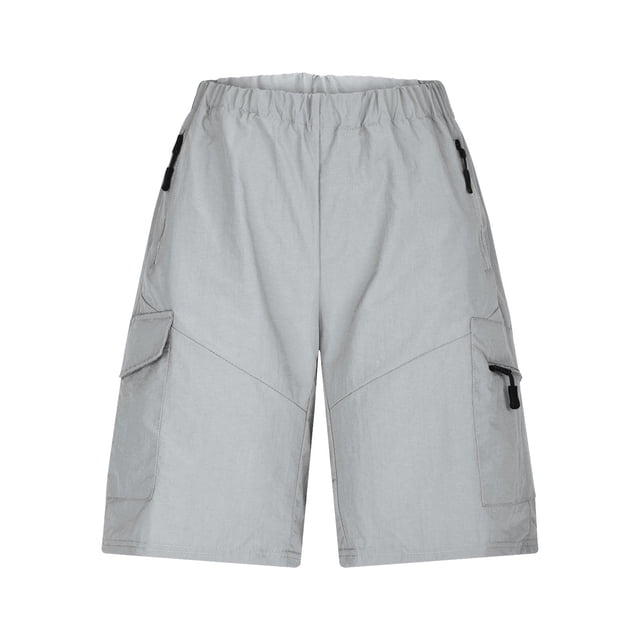 Pantalones cargo casuales de hombre con cremallera y cordón ajustable - Pantalones cortos de verano ajustados, varias tallas