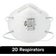 thumbnail image 2 of Respirador de partículas desechable 3M 8200 N95 (paquete de 20), 2 of 4