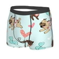 thumbnail image 2 of Disketp Cute Pug Dogs Men'S Boxer Briefs,Soft And Breathable Cotton Underwear With Comfortflex Waistband, 2 of 8