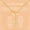 Gold, variant on 925 Sterling Silver Infinite Symbol Cross Necklace, Suitable for Women, Mothers, Sisters, Daughters