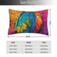 thumbnail image 2 of Fotbe Vibrant Parrot Splash Art Funda de Almohada Decorativa Estilo Occidental, Lujo en Algodón, Fundas para Almohadas King, Cojín Estampado para Decoración del Hogar-20"x30", 2 of 6
