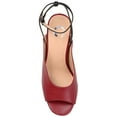 thumbnail image 4 of Journee Womens Calypso Buckle Ankle Strap Block Heel Sandals, 4 of 8