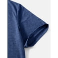 thumbnail image 6 of Whichone Men's Casual Streetwear Shirt Coconut Tree Graphic T-shirt X-Large Blue, 6 of 8