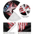 thumbnail image 2 of FMSHPON Retro American Grunge Flag Xmas Christmas Tree Skirt Stand Mat for Holiday Party Decoration Indoor Outdoor 36 inches, 2 of 6