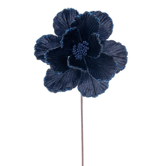 20" Midnight Blue Magnolia 10" Flwr 3/Bg