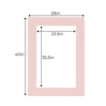 thumbnail image 3 of Soft Pink Acid Free 28x40 Picture Frame Mats with White Core Bevel Cut for 24x36 Pictures - Fits, 3 of 4