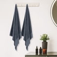 thumbnail image 4 of REGALWOVEN 2 Pack Cotton Towel Set, Soft, Lightweight and Quick Drying, Hotel Quality Bath Towel Dark Blue 28' x 56', 4 of 8