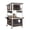 Brown, variant on 63.5” Wooden Catio Outdoor Cat Enclosure, Large Outdoor Cat House with Wheels & 3 Platforms, Catio with Window Entrance Link to Door or Tunnel with Waterproof Roof (Grey)