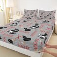 thumbnail image 3 of Homewish Ice Hockey Boy Girl 4pcs Bed Sheets,Ball Game King Sheets,Sport Gamer Super Cozy Sheet Set,Breathable Home Decor, 3 of 7