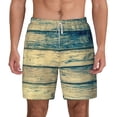 thumbnail image 2 of Goofa Retro Wooden Printed Men's Swim Trunks Board Shorts Quick Dry Mens Swimming Trunks with Compression Liner,Breathable Fit Hawaii Beach Shorts-Large, 2 of 9