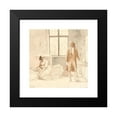 thumbnail image 2 of Wilhelm Marstrand 20x20 Black Modern Framed Museum Art Print Titled - Goethe at the Widow in Rooms (1810 - 1873), 2 of 5
