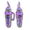 Purple, variant on Ice Cream Sport Water Bottle Set, 40.5 oz, BPA-Free Plastic, Built-in Straw, 5 Pastel Colors