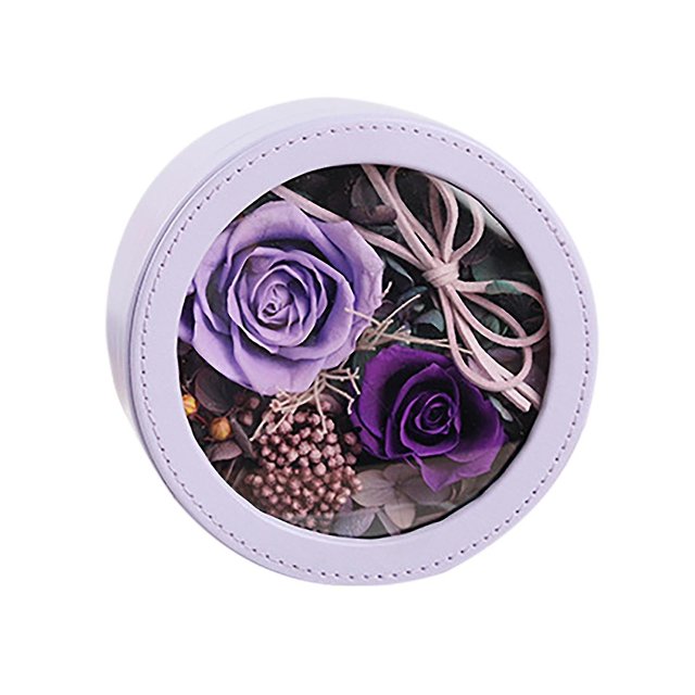 Flores hechas a mano preservadas B-lossom en caja de flores, rosas de larga duración para decorar el hogar, Día de la madre, cumpleaños, aniversario