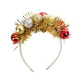 thumbnail image 2 of zhmrfg Christmas Headband Decorations Festive Tree Top Hat Holiday Hair Accessory Lightweight Comfortable Elastic Headwear Cute Decorative Headband for Women Men Christmas Party Celebration, 2 of 6