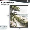 thumbnail image 4 of Stupell Industries Rustic Lodge Coastal Calm Palm Tree Pathway Black Framed Giclee Art, 11 x 14, by Riley B, 4 of 8