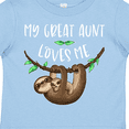 thumbnail image 4 of Inktastic My Great Aunt Loves Me Cute Sloth and Baby Boys or Girls Toddler T-Shirt, 4 of 5