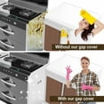 thumbnail image 6 of GoXteam 2Pack Silicone Stove Gap Covers, Heat Resistant Oven Gap Filler Seals Gaps Between Stovetop and Counter, Effectively Stain Resistant, 25 Inches, Black, 6 of 7