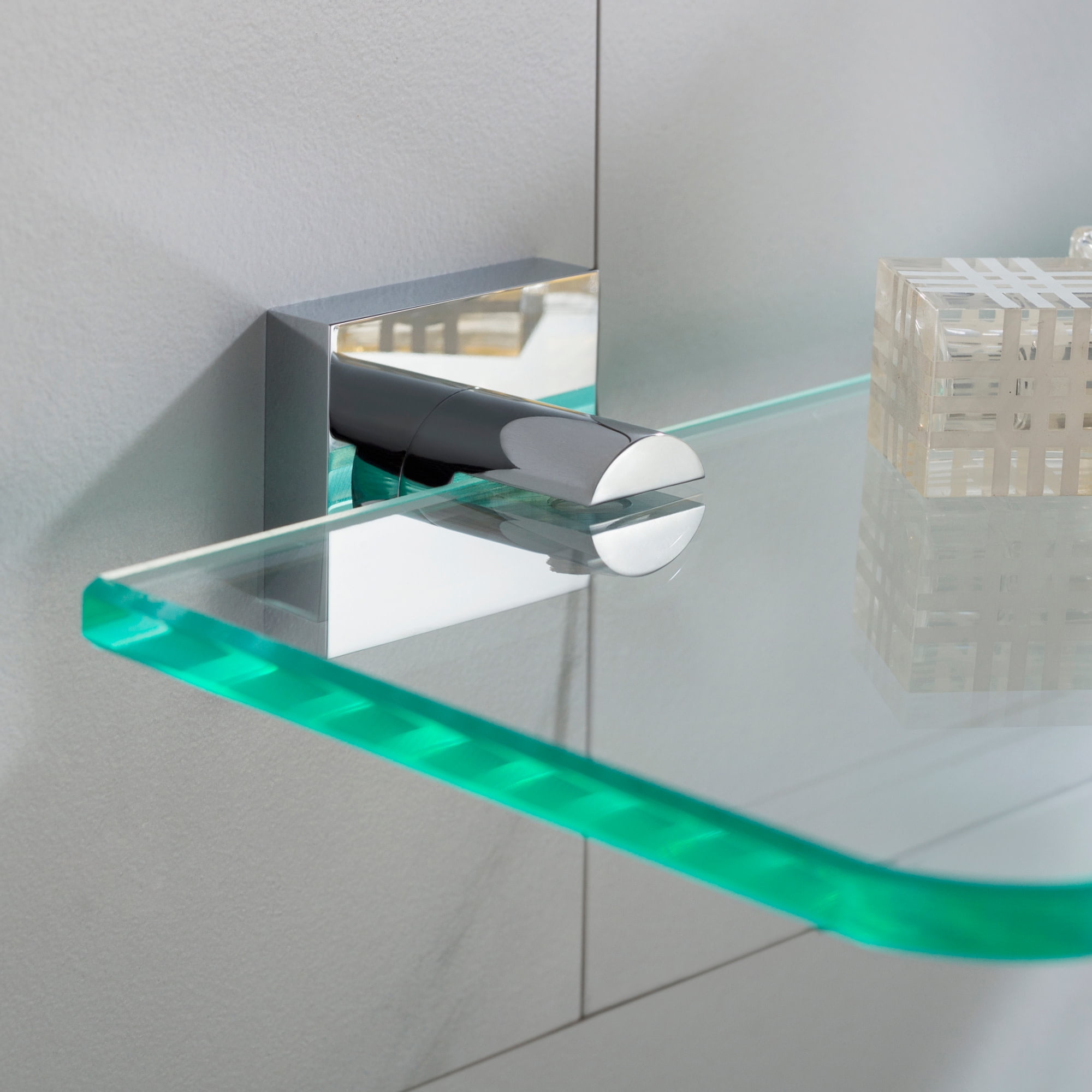 Kraus Bathroom Shelf Shower Organizer, Brushed Nickel