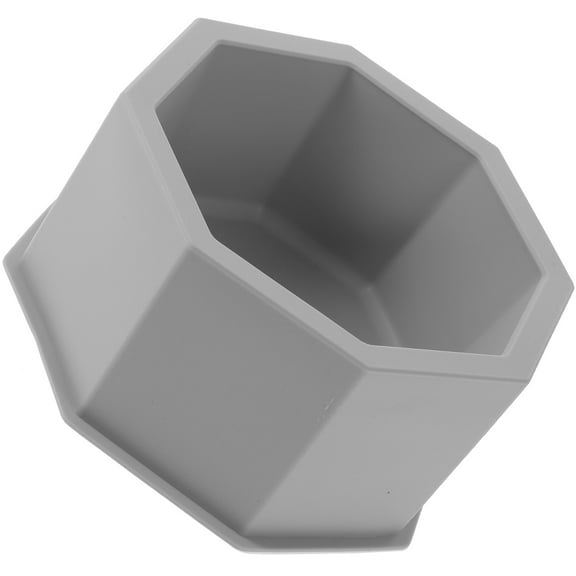 WRISTBIQUE 1Pack Diy Pot Mold in Grey Silicone for Artisans and Indoor Plants