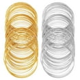 thumbnail image 1 of 200 Loops Memory Wire Bracelet Bulk Jewelry Memory Wire Cuff Bangle Gold Silver Steel Beading Wires, 1 of 6