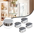 thumbnail image 5 of 4 Pcs Zinc Alloy Glass Clamp Frame Support Clip Suitable for 6-12mm Thick Furniture, 5 of 11
