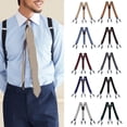 thumbnail image 2 of enjoywould Men Suspenders Adjustable Quick Release Wear-Resistant Non-Slip with Heavy-Duty Clips Multipurpose Polyester Men Y-Back Suspenders Dad Gift for Men, 2 of 5