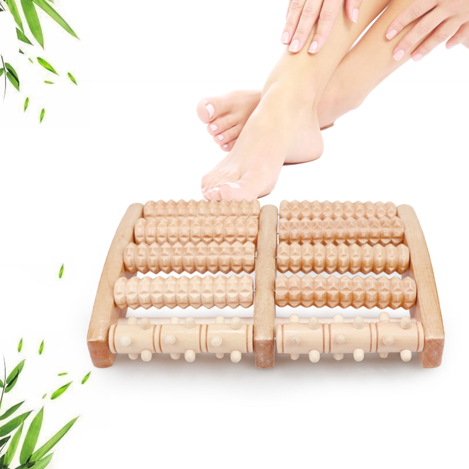 Wooden foot massage roller, wooden foot roller for foot massage, for stress reduction and