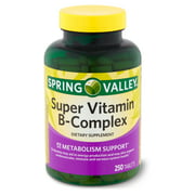 Spring Valley Super Vitamin B-Complex Dietary Supplement, 250 count