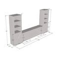 thumbnail image 5 of Granero BL-EF Fireplace Entertainment Center, 5 of 5
