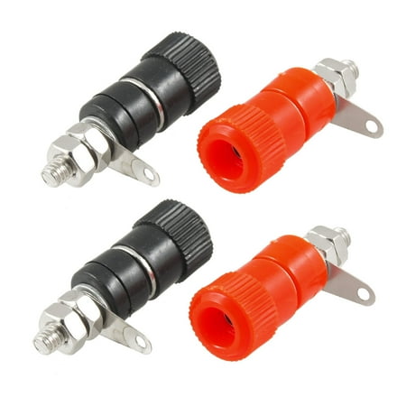 Unique Bargains Unique Bargains 4 Pcs Plastic Cover Banana Scoket Binding Post 4mm x 3.8mmmm