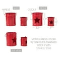thumbnail image 2 of VHC Brands Votive Candle Holder w/Star Cutout Barn Red Set of 2 Sizes, 2 of 5
