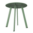 thumbnail image 5 of LIFERECORD Small Side Table – Indoor & Outdoor Steel Powder Coated Round Patio Table with Square Legs for Patio, Living Room, Bedroom, Green, 5 of 7