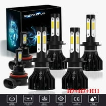 For Hyundai Tucson 2016 2017 2018 Headlights H7 High/Low Beam  H11 Fog light Bulbs,6pc