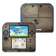 Mightyskins Protective Vinyl Skin Decal Cover for <mark>Nintendo</mark> 2DS wrap sticker skins Wooden