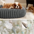 thumbnail image 2 of Cama para mascotas con forma de rosquilla, tamaño mediano, lavable, piel sintética, 76 x 76 x 20 cm, 2 of 7