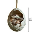 thumbnail image 3 of WEGFTDUOP Christmas Happy Farm Christmas Eggs Baby Animals Ducks Dinosaur Snake Eggs Christmas Ornaments Christmas Tree Pendant, 3 of 6