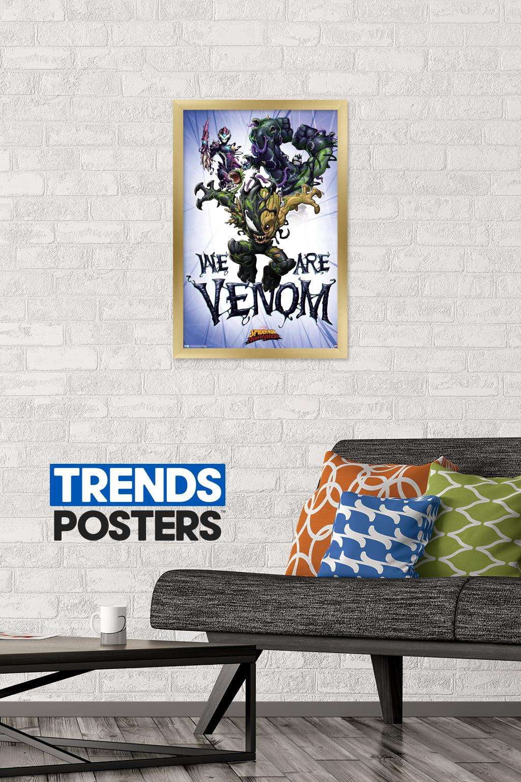 Marvel Comics TV - Spider- Man: Maximum Venom - We Are Venom Wall Poster, 14.725" x 22.375", Framed