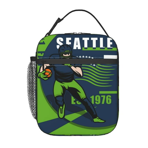 Seattle Insulated Lunch Bag Lunchbox For Women Men, Portable Leakproof Cute Tote Cooler Meal Bag, Reusable Lunch Container For Work/Office/Picnic/Travel