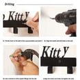 thumbnail image 5 of Black Iron Wall Mounted Hooks Metal Key Holder Word Family Pattern with 5 Hooks, 5 of 6