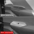 thumbnail image 4 of Car Interior Door Window Lift Control Panel Cover for Prius 60 Series Black Inner Armrest Panel RHD, 4 of 5