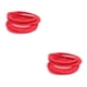 thumbnail image 4 of Qarigey 10 piezas bandas para el cabello estilo simple decorativo sólido escuela alta elasticidad protector cola de caballo titular niños Rojo 2piezas, 4 of 6