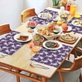 thumbnail image 2 of Purple French Bulldog Summer Placemats Table Placemats Set Of 4-Linen Kitchen Washable Placemats Table Mats 11.8"x17.7"Non-Slip Heat Resistant, 2 of 6