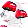 thumbnail image 3 of Batidora de Pedestal y Mano Inmersion YOU 7 Velocidades 250w Rojo con Plata, 3 of 6