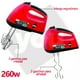 thumbnail image 3 of Batidora de Pedestal y Mano Inmersion YOU 7 Velocidades 250w Rojo con Plata, 3 of 6