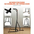 thumbnail image 3 of KFFKFF Punching Bag Stand, Steel Heavy Duty Workout Equipment, Boxing Punching Bag Stand, Holds Up to 140 lbs, Freestanding Sandbag Rack with Weighted Base, 3 of 9