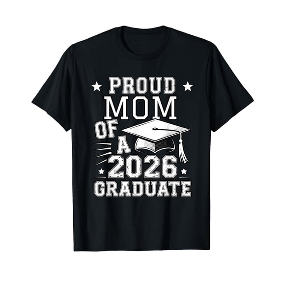 Cute Proud Mom 2026 Graduate Graduation Family Matching T-Shirt