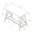thumbnail image 7 of Furniture of America Deonne Industrial Pub Table, Weathered Medium Oak, 7 of 7