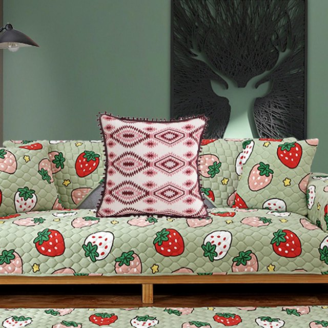 Funda de Almohada de Turco de 45x45 Cm, Funda de Cojín, Decoración para hogar, Fácil Instalación, de Alfombra, Estampado para Asiento Macarena Fundas de colchón