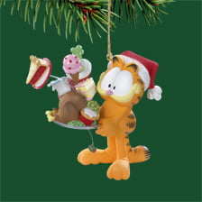 Carlton Heirloom Ornament 2017 Garfield with Snowflake on Tongue #CXOR029M-WB 