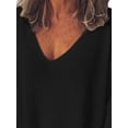 thumbnail image 3 of FASHIONWT Women Plus Size Long Sleeve Round Neck Solid Loose Street Style Top, 3 of 4